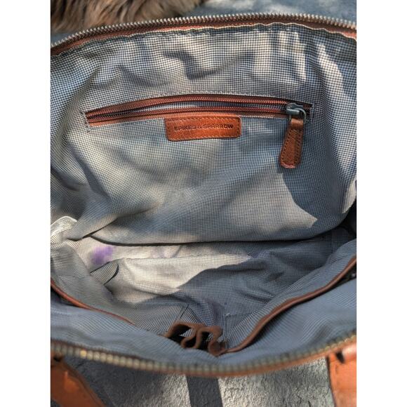 Spikes & Sparrow Brown Handbag Shoulder Bag Purse Distressed Leather Satchel - Picture 8 of 9